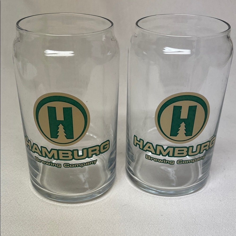 Glass Set - Clear with Green Logo